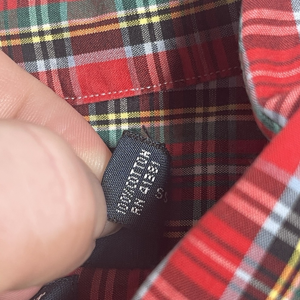 Polo Ralph Lauren Classic Fit Red Plaid Button Down LS Shirt Mens Large L - Picture 5 of 8